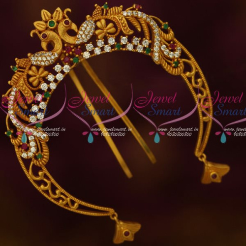 H13483 Matte Antique Gold Plated Hair Jewelry Rakodi Jadabilla Bridal Design Shop Online