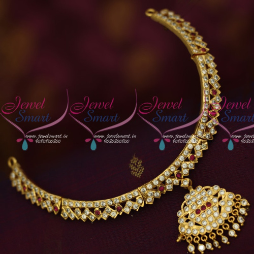 NL14141 Gold Plated Handmade Attigai South Traditional Jewellery Designs Shop Online