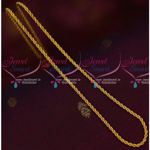 C13943 Twisted Design Daily Wear Gold Plated Chains Flexible Imitation Jewelry Online