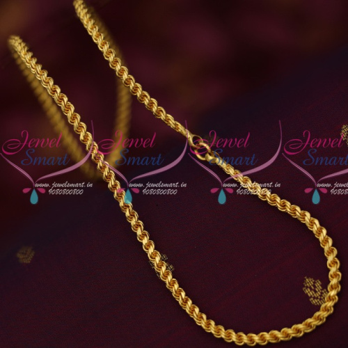 C13924 5 MM Twisted Design Murukku Kodi South Indian Daily Wear Chain Online