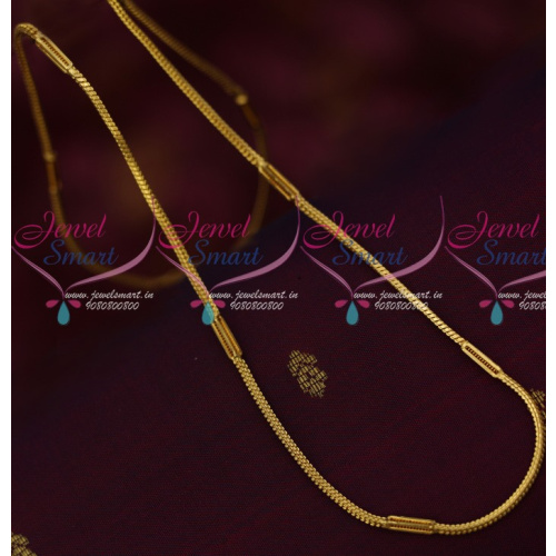 C13933 2 MM Square Double Design Chain Latest Fashion Artificial Daily Wear Jewelry Online