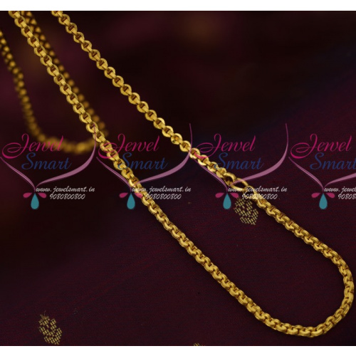 Gold Plated Chain 24 Inches Height Party and Daily Wear Traditional Fancy Design