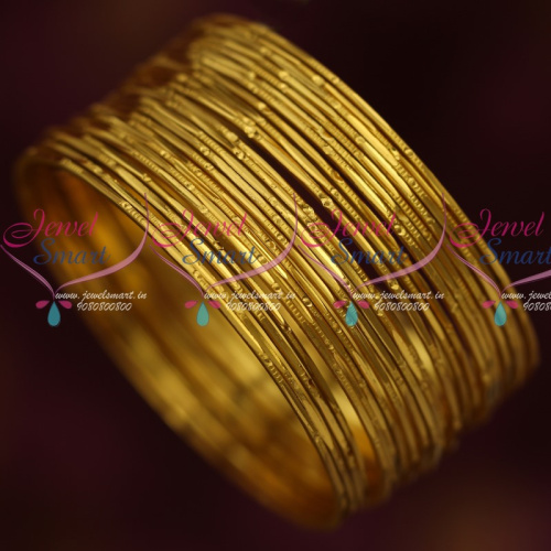 B14604 Thin Delicate 24 Pieces Bangles Set Daily Wear Jewellery Low Price Shop Online