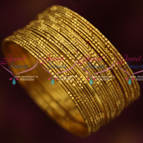 B14606 Thin Delicate 24 Pieces Bangles Set Daily Wear Jewellery Low Price Shop Online