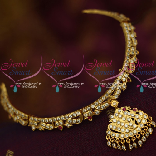 NL14142 Gold Plated Handmade Attigai South Traditional Jewellery Designs Shop Online