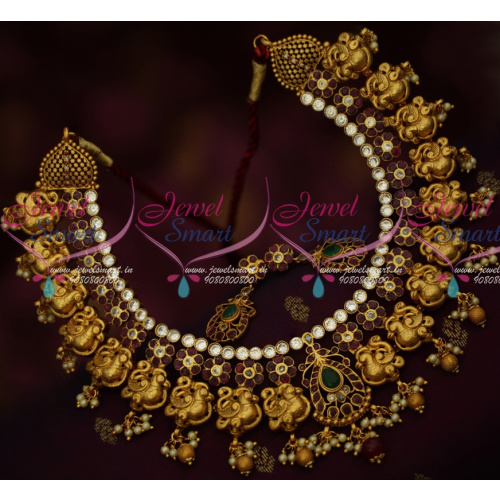 NL14320 Real Gold Finish Nagas Handmade Antique South Indian Traditional Jewellery Latest Premium Collections