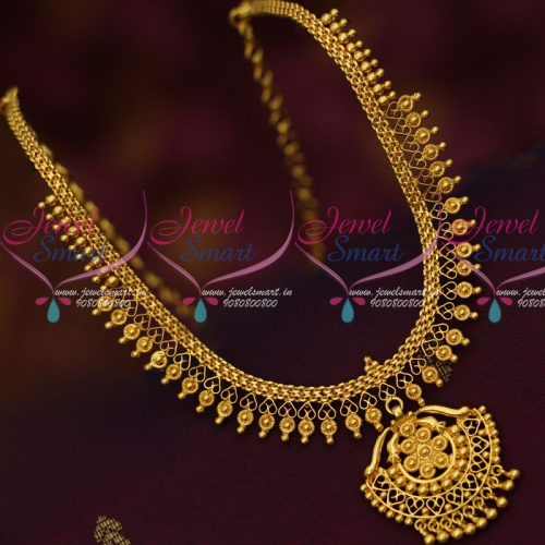NL14439 Simple Design Low Price South Indian Gold Covering Jewellery Daily Wear Imitation