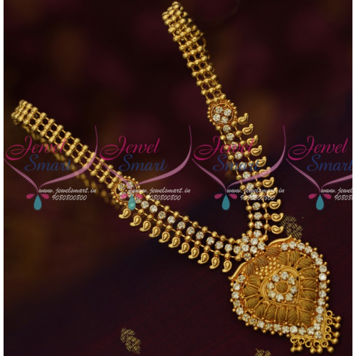 NL14444 White AD Stones Imitation Jewelry South Indian Micron Covering Low Price Daily Wear