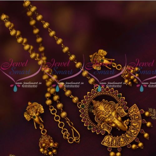 PS14438 Ashtavinayak Chain Pendant Latest Low Price Jewellery Set Shop Online
