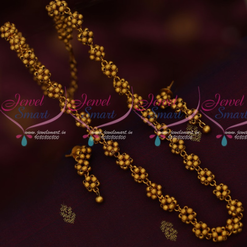 NL14253 Tushi Beaded Jewellery Necklace Set Traditional Design Matte Gold Plated Collections