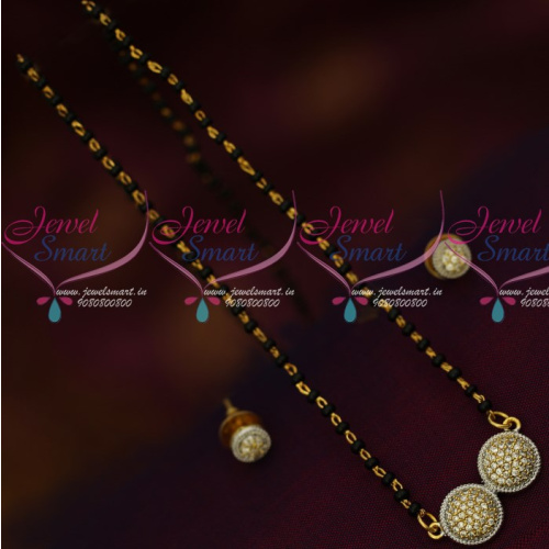 MS15064 Single Line Simple Design Short Mangalsutra Traditional Indian Jewelry Online