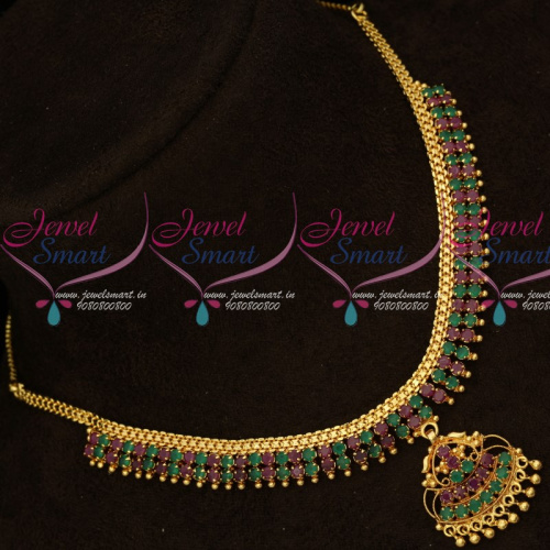 NL15706 AD Attiga Style South Indian Casual Wear Necklace Gold Covering Jewelry Online