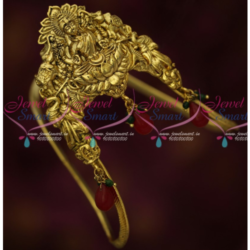 AR0685 Traditional South Antique Bridal Vanki Temple Jewellery Designs Online
