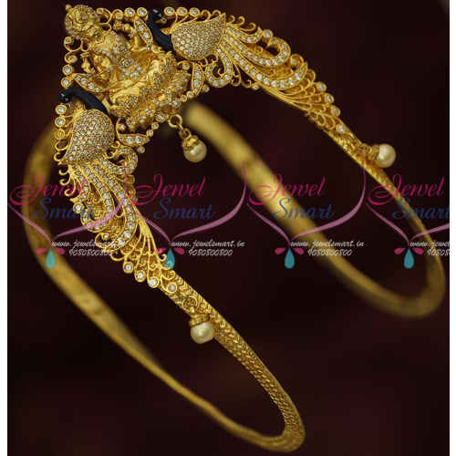 AR15957 South Indian Bridal Jewellery Temple CZ One Gram Aravanki Shop Online