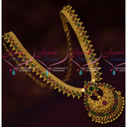 NL15271 South Indian Imitation Gold Covering Jewellery Short Necklace Casual Wear