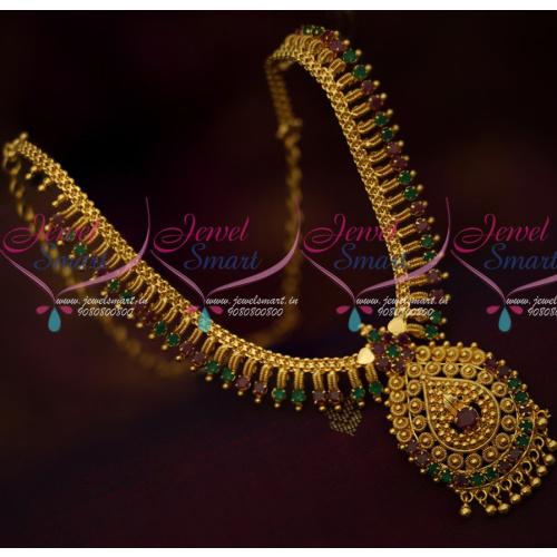 NL15274 Daily Wear South Indian Imitation Gold Covering Jewellery Short Necklace