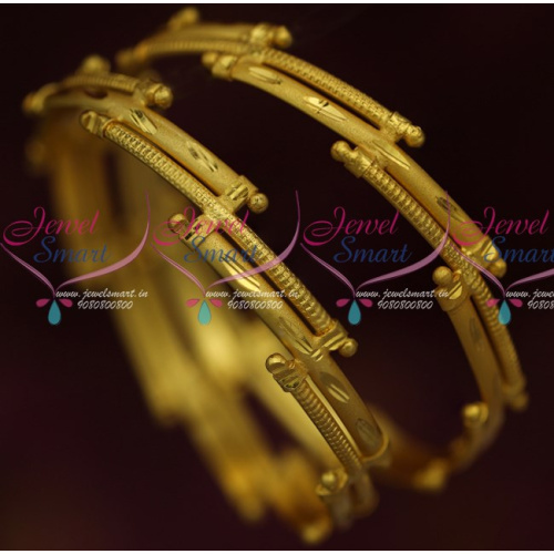 B15803 Fancy Gold Design Covering Bangles Daily Wear Jewellery Collections Online
