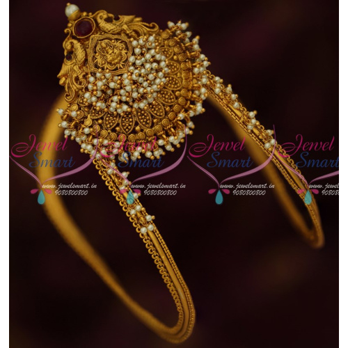 AR15876 Traditional Temple Vanki Latest Matte Finish Bridal Jewellery Shop Online