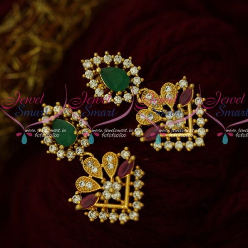 ER16326 Multi Color Stones Fancy Jewellery Flower Pot Earrings Latest Artificial Collections