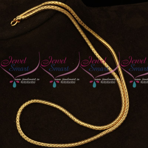 C16429 South Indian Gold Covering Thali Kodi Chain 3 MM 24 Inches Daily Wear Jewelry Online