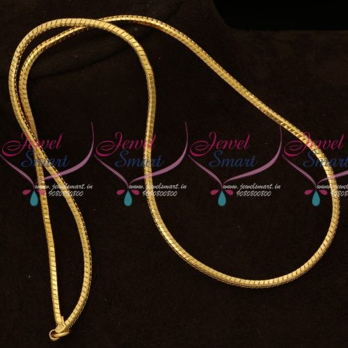 C16434 Rounded Square Shape Fancy Thali Kodi Chain Gold Covering Daily Wear Jewelry Online
