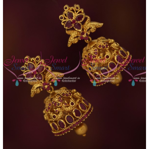 J16215 Indian Jhumkas Online Matte Antique Artificial Jewellery Designs Latest