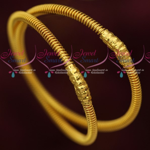 B16617 Unique Design Imitation Jewellery Spiral Bangles Kada Model Shop Online