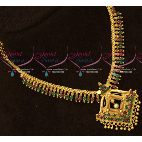 NL16632 South Indian Gold Covering Simple Design Jewellery Imitation Designs Online