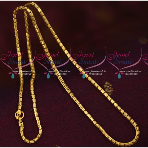 C16806 Gold Plated Pipe Design Chain Daily Wear Imitation Jewellery Shop Online