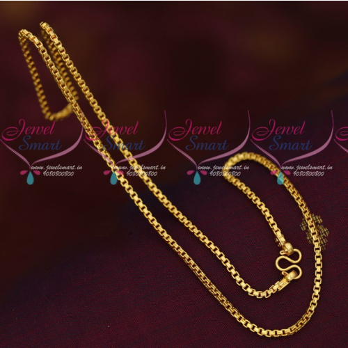 C16809 Flexible Sangili 18" Chain Gold Covering South Indian Daily Wear Artificial Jewellery