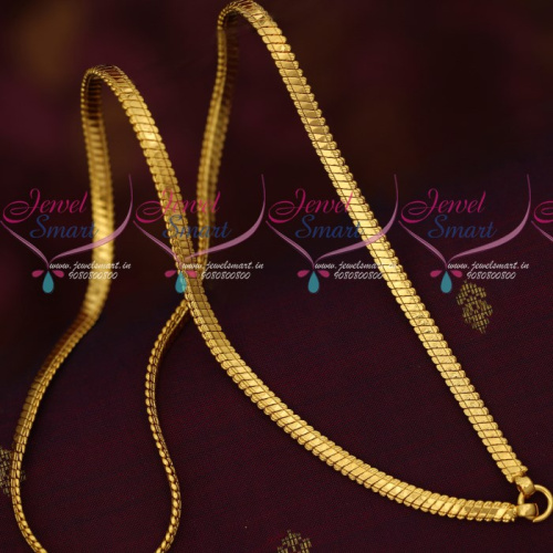 C16815 4 MM Flat Bullet Model Chain 24 Inches Gold Covering Designs Online