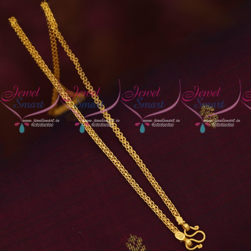 C16823 Daily Wear Jewellery Gold Design 18 Inches Chain Imitation Collections