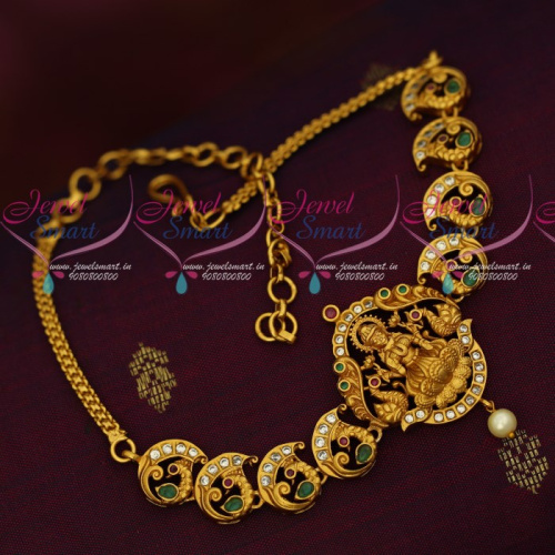 V16699 Latest Temple Jewellery Matte Antique Baju Band Chain Vanki Shop Online