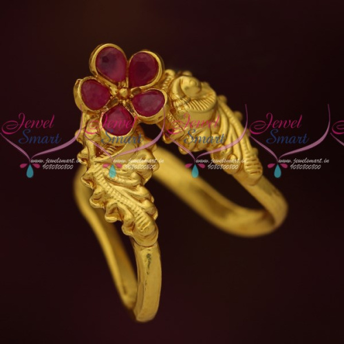 F16730 Vanki Ungaram Gold Plated Traditional Design Jewellery Finger Rings Online