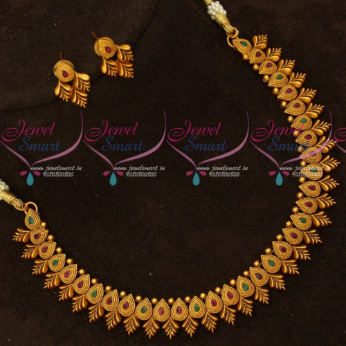 NL16985 Latest Imitation Jewellery Fancy Floral Necklace Delicate Designs Online