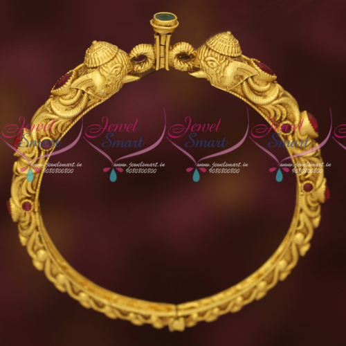 B17053 Bahubaali Jewellery Elephant Design Single Piece Kada Bangle Online