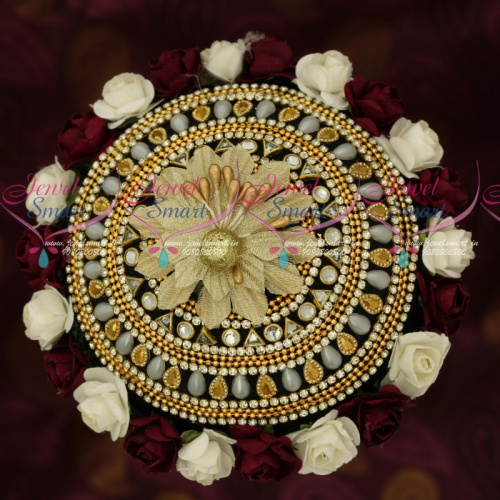 H17114 Wedding Jewellery Hair Decoration Floral Kondai Latest Bridal Accessory Online
