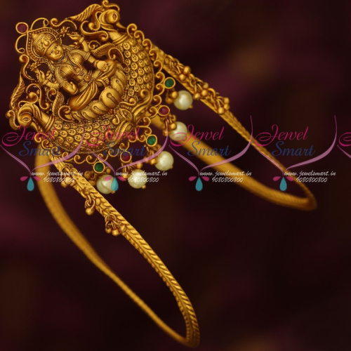 AR16971 Temple Jewellery Antique Bridal Vanki Baju Band Traditional Designs Online