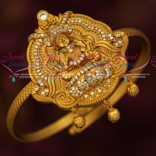 AR16950 Temple Imitation Jewellery String Vanki Antique Gold Reddish Matte Gold Plated