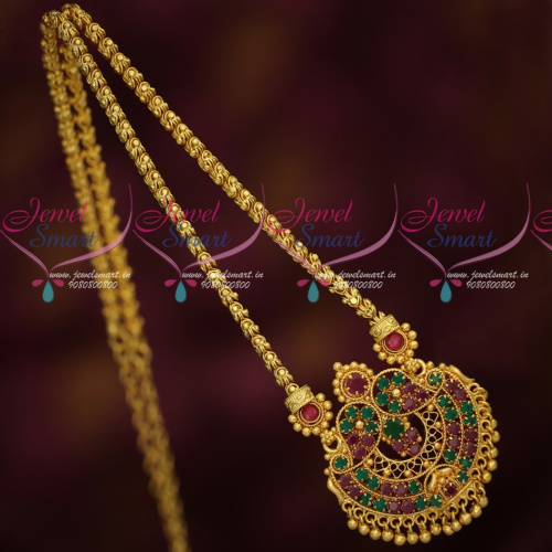 CS17428 Lowest Price Rs. 399 South Indian Traditional Gold Plated Daily Wear Chain Pendant Wholesale Prices 