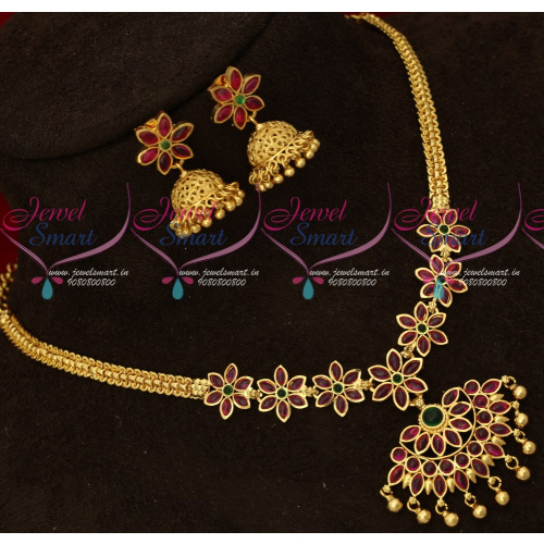 NL17440 Kemp Jewellery Gold Covering Attigai Latest Traditional South Indian 