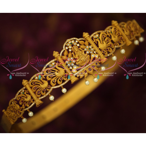 H17211 Bridal Oddiyanam Gold Plated Matte Finish Latest Jewellery Temple Designs Shop Online