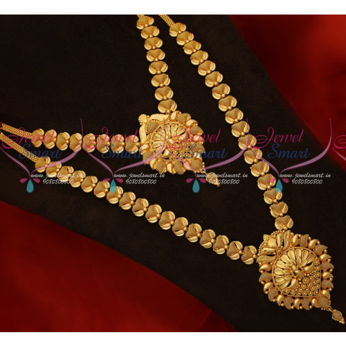 NL17807 Daily Wear Combo Short Long Gold Plated Imitation Jewellery Value For Money