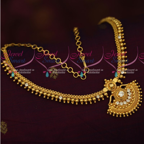 NL18110 Gold Covering Attiga Jewellery Daily Wear Beads Design Necklace Imitation Online