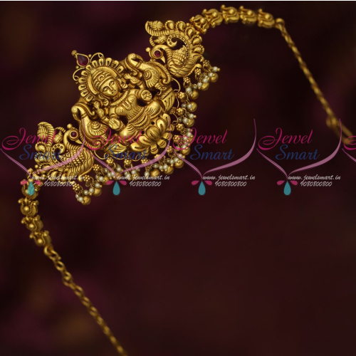 V18287 Antique Gold Plated Temple Traditional Bridal Jewellery South Indian Design Vanki