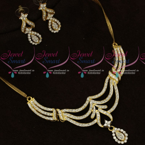 NL18521 Light Gold Two Tone Gold Silver Plated Metal Alloy Necklace Set 