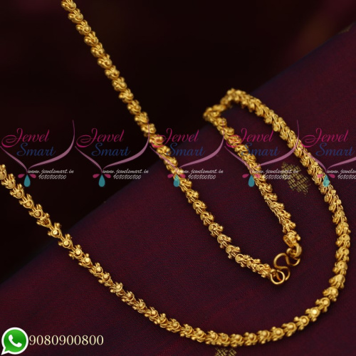 C19566 Gold Plated Chains Dasavadaram Design Copper Metal 24 Inches Daily Wear Imitation