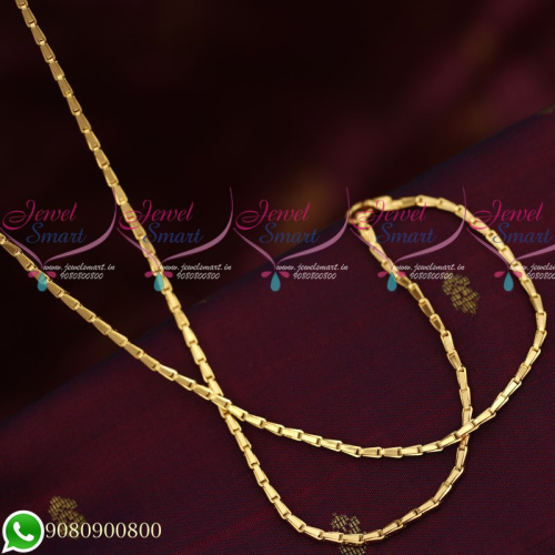 C19581 Gold Plated Chains Thin Regular Gobi Design New Models Copper Metal Chains