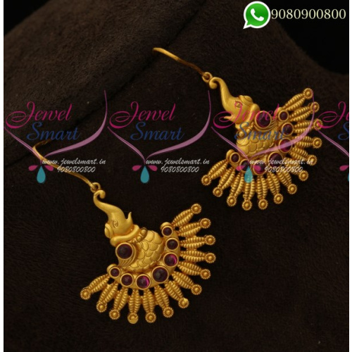 Earrings Hook Type Bahubaali Style Jewellery ER19911