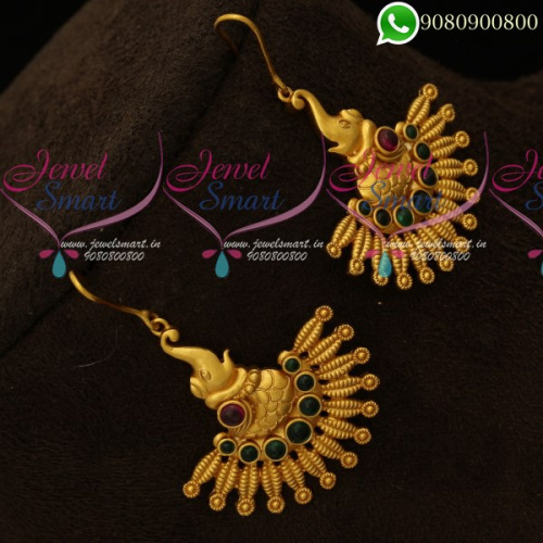 Kemp Earrings Hook Type Bahubaali Style Jewellery ER19912